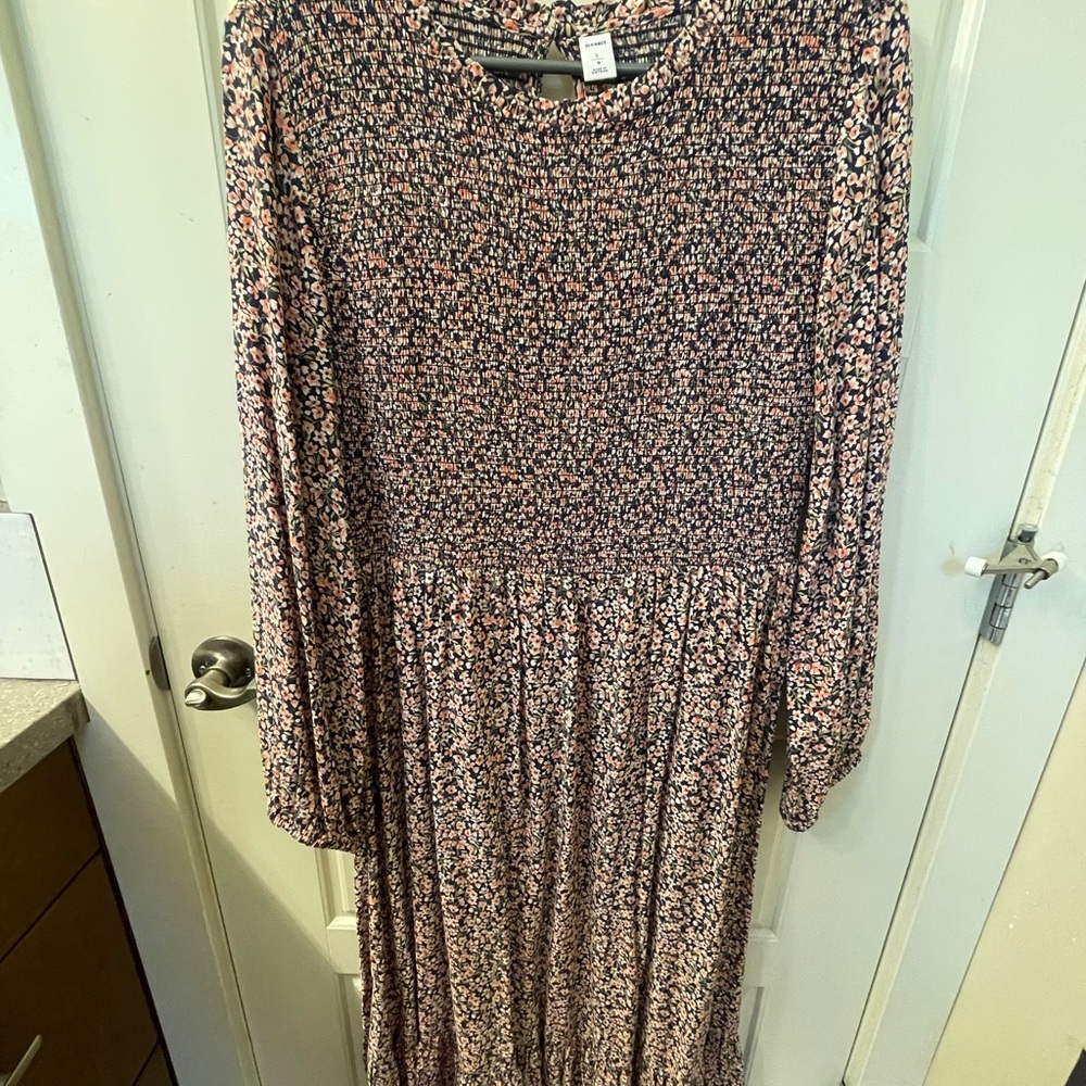 Old Navy Floral Maxi Dress - Pink and Blue